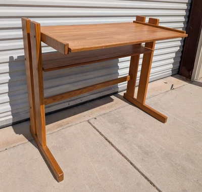 Mesa/mesa alta de carvalho teca dinamarquês - Imagem 1 de 4