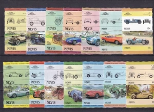 SA19h Nevis 1980's History of Cars, mint pairs - Picture 1 of 1