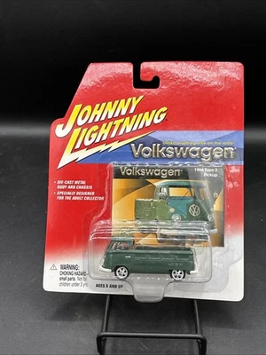 Johnny Lightning Volkswagon 1966 тип 2 пикап зеленый литой 1:64 F25 - Изображение 1 из 4