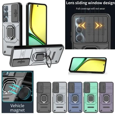 Funda de teléfono resistente con soporte de anillo magnético a prueba de golpes para Redmi y Xiaomi "todas las series" Foto 1 de 4