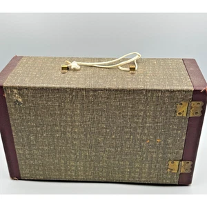 Vintage Index Card/Slide File Drawer Cabinet – 3-Drawer Storage Brass Latch - Picture 1 of 14