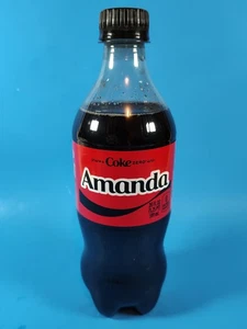 2025 Share A Coke Zero With Amanda Unopened 20oz Bottle Personalized Gift HTF - Picture 1 of 2