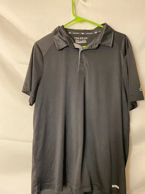 CAMISA POLO TEK GEAR SPORTS NEGRA PARA HOMBRE TALLA XL GRANDE MANGA CORTA PREPPY Foto 1 de 2