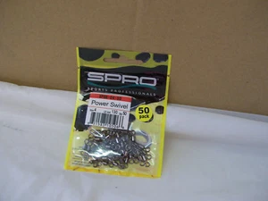 50 SPRO Pro Strong Power Swivels sz # 4 SPSB-04-50 fishing 130lb Stainless Steel - Picture 1 of 2