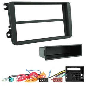 Single Din CD Radio Stereo Loom Fitting Kit Fascia Wiring For VW VW Golf MK5 MKV - Picture 1 of 1