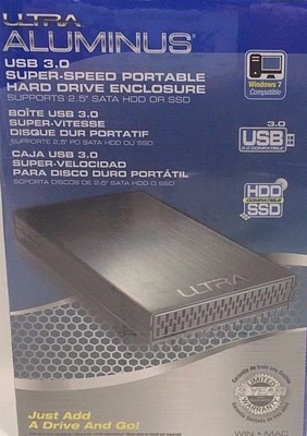 Ultra - U12-42063 - Aluminus USB 3.0 Super-Speed Portable Hard Drive Enclosure  - Image 1 of 3