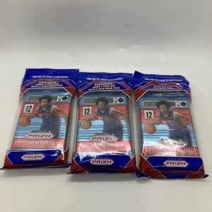 (3) Paquete de suspensión de violonchelo de baloncesto Prizm 2021-22 Panini NBA con paquete de bonificación RWB - Imagen 1 de 5