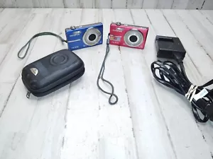 2 x Olympus FE-370 8.0MP 5x Digitalkameras mit Koffer und Akku GETESTET - Bild 1 von 12