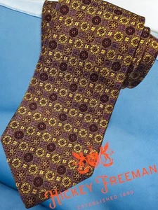 HICKEY FREEMAN HANDMADE IN USA OF LUXURY ITALIAN WOVEN SILK NECKTIE, NWT $95 - Picture 1 of 10