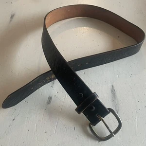 Black Leather Belt for Men Justin Cowhide Size 36 - Picture 1 of 6