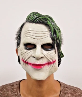 Halloween Joker Mask Batman Scary Clown Costume Cosplay Party Face Mask - Image 1 of 4