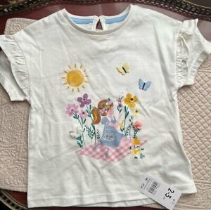 Mothercare Girls 2-3 Years White Top, New