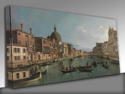 Canalleto Venice  Simeone Piccolo Panoramic Canvas Wall Art Picture Print - Image 1 of 4