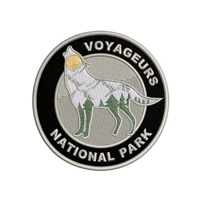 Voyageurs National Park Wolf Forest Embroidered Patch Iron / Sew-On Applique - Image 1 of 4