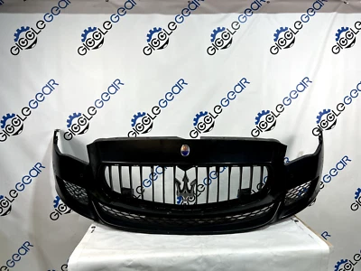 Cubierta de parachoques delantero Maserati Quattroporte 2014-2016 con rejillas y sensores de estacionamiento OEM Foto 1 de 4