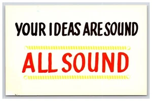 Postal: Humor: tus ideas son sólidas, todo sonido, 1h - sin publicar - Imagen 1 de 2