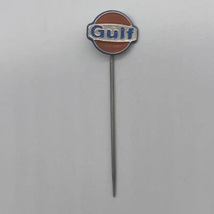 Vintage Gulf Gas Oil Company Advertising Stick Hat Lapel Pin - Picture 1 of 4