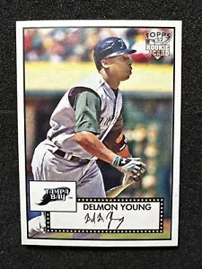 DELMON YOUNG #70B Action SP 2007 Topps '52 Rookies QTY Tampa Bay Devil Rays - Picture 1 of 2
