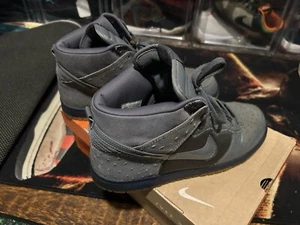 Size 11.5 - Nike Dunk Deluxe High Gray Used With Og Box 312032-001 Rare Ostrich - Picture 1 of 10