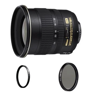 Nikon AF-S DX Zoom-NIKKOR 12-24mm f/4G IF-ED Lens.With UV And CPL FILTERS - Picture 1 of 2