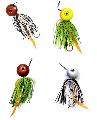 Kit 4 Esche Artificiali Kabura Pesca Vertical Jigging Light Dentice Mare  - Immagine 1 di 4