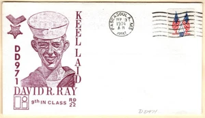 USS David R. Ray DD 971 23. September 1974 (n33814) Kielverlegung, RG Cachet - Bild 1 von 1