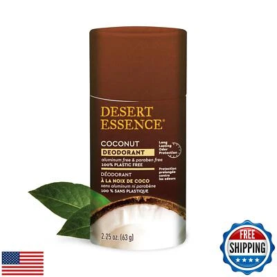 Desert Essence Desodorante ecológico para árbol de té - 100 % sin plástico, aluminio  Foto 1 de 4