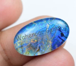 10 Ct Natural Fire Monarch Opal Cabochon Certified Doublet Loose Gemstone - Imagen 1 de 6