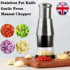 Manual Hand Press Garlic Onion Chopper Vegetable Food Chopper Processor Dicer UK