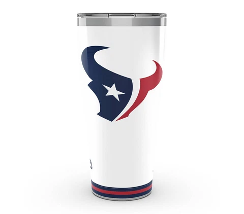 HOUSTON TEXANS, 30oz STAINLESS STEEL TUMBLER FROM TERVIS  W/ LID INCLUDED Cover