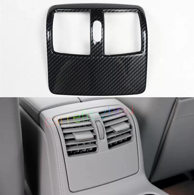 For Mercedes Benz CLS Class 2012-2015 Carbon Fiber Style Rear Vent Cover Trim - Image 1 of 4
