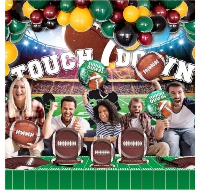 Набор бумажных салфеток 172 шт. для футбольной вечеринки одноразовые принадлежности для 24 гостей - Изображение 1 из 4