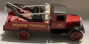 ERTL#9089 - 1931 Chevrolet Hawkeye Wrecker Truck Coin Bank ~ Wayne’s Towing - Picture 1 of 9