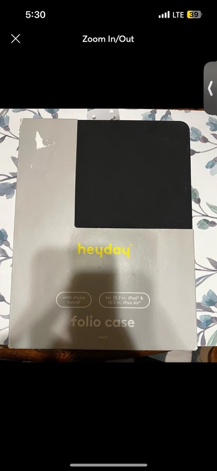 Apple iPad Air 10.2 inch and iPad Air 10.5 inch Folio Case - heyday Black - Image 1 of 1