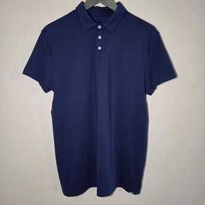 Barbell Herren Marine Poloshirt Medium Solid Performance Slim Polyester Elasthan - Bild 1 von 9