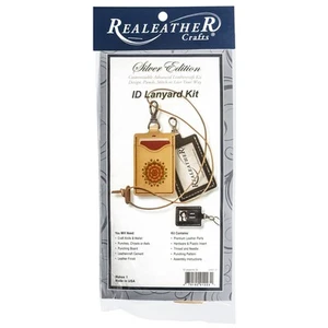 3 Pack Realeather Silver Edition Leathercraft Kit-ID Lanyard C4591-00 - Picture 1 of 3