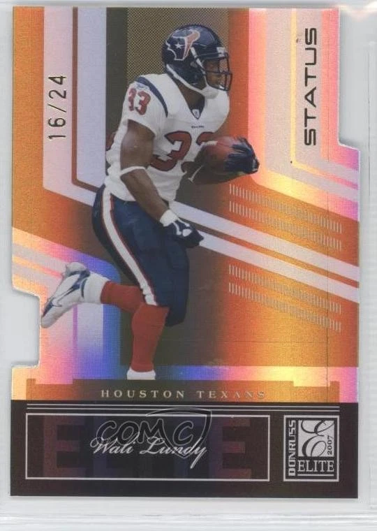 2007 Donruss Elite Status Gold Die-Cut /24 Wali Lundy #41 - Image 1 of 2
