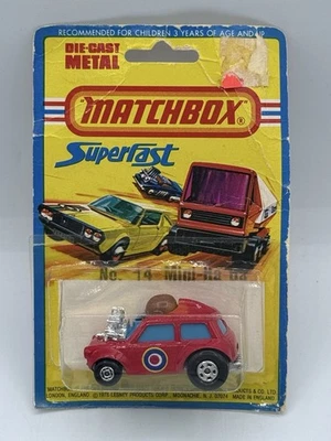 Matchbox Lesney 14 Mini Ha Ha Cooper Red England 1/64 Never Opened - Image 1 of 4
