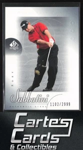 Rory Sabbatini 2001 cubierta superior SP auténtico #61 radiocontrol novato 1102/2999 - Imagen 1 de 2