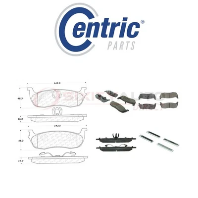 Centric Ceramic Disc Brake Pads w Shims for 2002 Ford F-150 5.4L V8 - ww Foto 1 de 4
