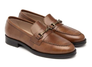NERO GIARDINI I411260D 400 MOCASSINI SLIPON SCARPE INFILARE DONNA PELLE CUOIO - Foto 1 di 2