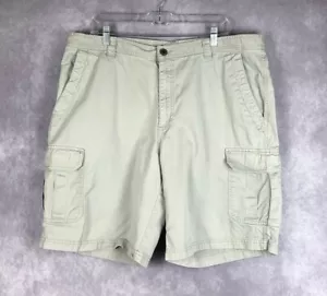 Columbia Cargo Shorts Mens Size 40 Cotton Flat Front Tan Hiking Camping Outdoor - Picture 1 of 5