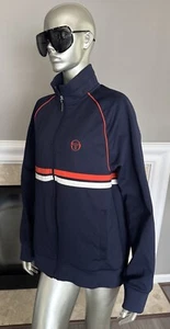 Sergio Tacchini Dallas Track JACKET Full ZIP In MARITIME Blue M 🔥🔥 - Picture 1 of 14