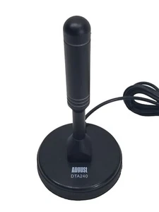 August DTA240 High Gain Digital TV Aerial - Magnetic In/Outdoor Digital Antenna - Photo 1/6
