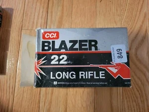 Vintage Blazer 22 Long Rifle Cartridge Ammo Box by CCI EMPTY - Picture 1 of 3