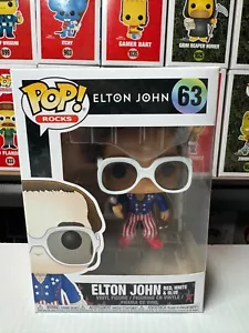 Funko Pop! Rocks: Elton John #63 (Red, White & Blue Suit) 2017 Vaulted Rare - Picture 1 of 6