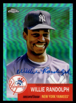 Willie Randolph 2022 Topps Chrome Platinum #CPA-WR Auto Aqua Refractor #067/150 - Image 1 of 2