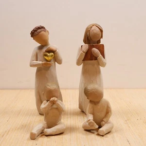 Lot of 4 Willow Tree Figurines Susan Lordi - Twin Baby, Learning, Keepsake - Picture 1 of 21