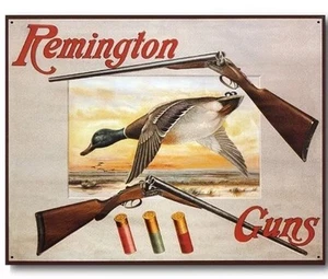 Letrero de lata de metal pato Remington cabina de caza decoración de pared para el hogar #1002 - Imagen 1 de 1