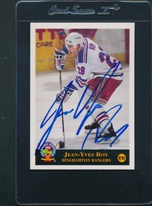 Auto firmata 1994/95 Classic Pro Prospects #182 Jean-Yves Roy Rangers *D6618 - Foto 1 di 1